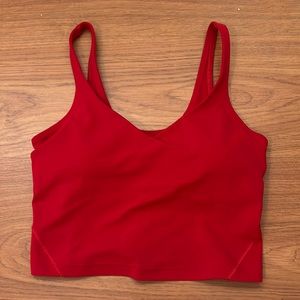 Dark red limited edition lululemon align tank